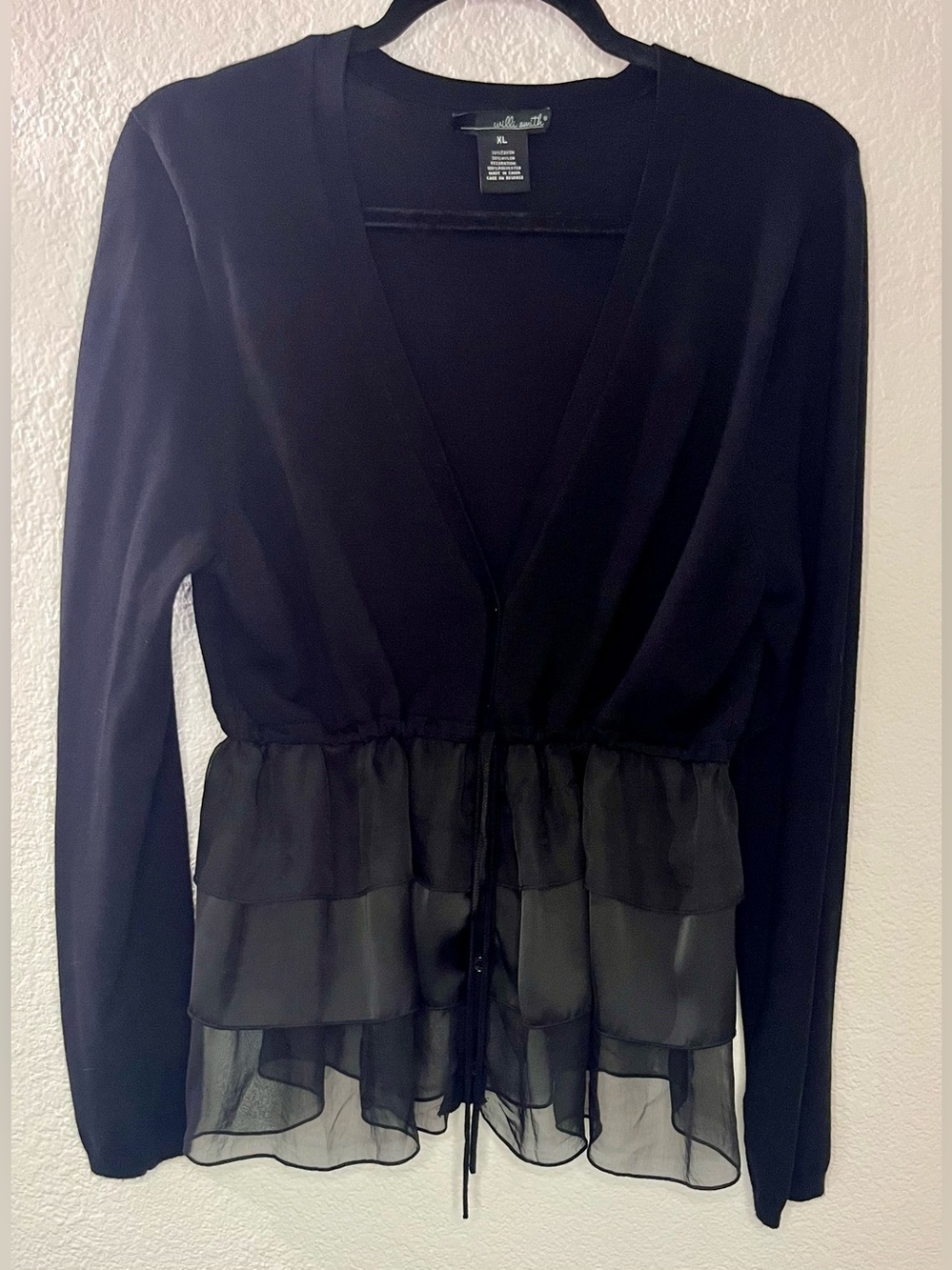 Willi Smith Ruffled Cardigan - Picture 4 of 11